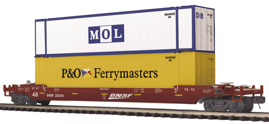 MTH 20-95782 BNSF O Scale Premier Husky Stack Car