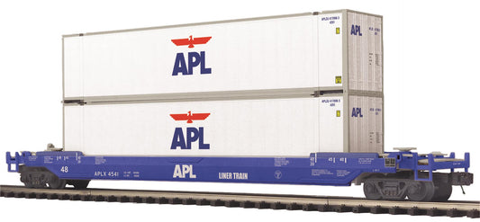 MTH 20-95785 American President Lines O Scale Premier Husky Stack Car