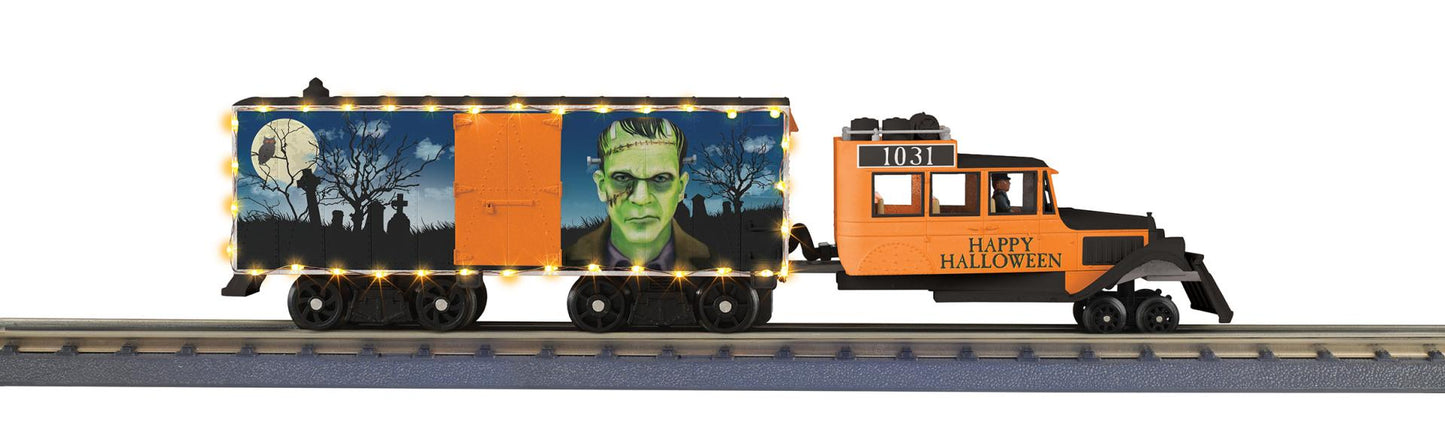 MTH 30-213201 RailKing Halloween Galloping Goose Diesel w/Proto-Sound 3.0