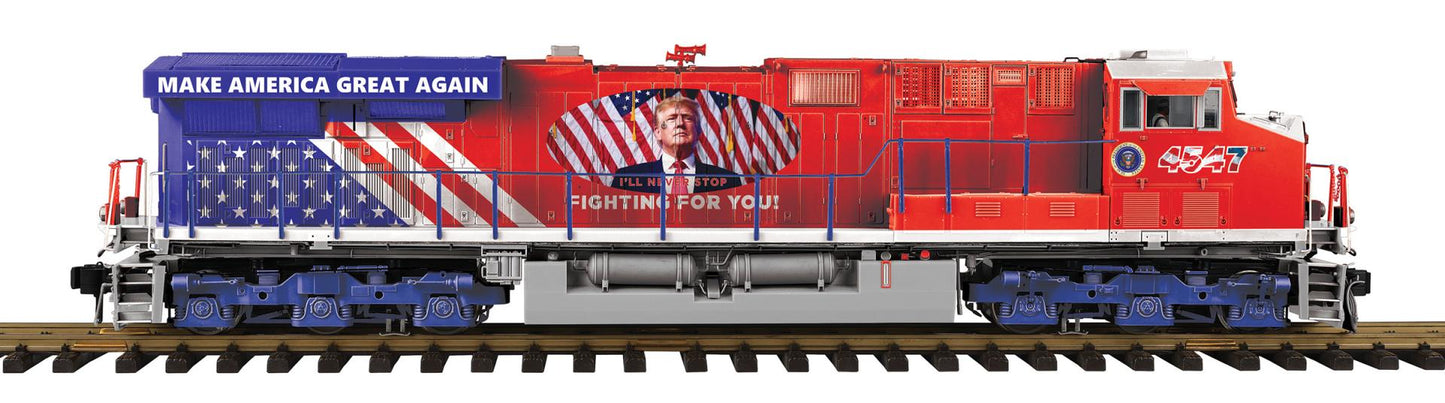 MTH 70-2191-1 RailKing One Gauge Donald J. Trump ES44AC Diesel Engine w/Proto-Sound 3.0