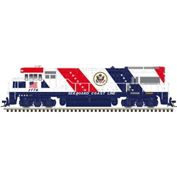 Atlas 10-005-248 HO Scale Master Gold Seaboard Coast Line Bicentennial U36B #1776 w/ESU Sound