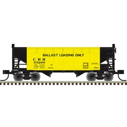 Atlas 20-008-515 HO Scale Trainman Clinchfield - Ballast Service Set 2-Bay Offset Side Hopper #55266, 55299