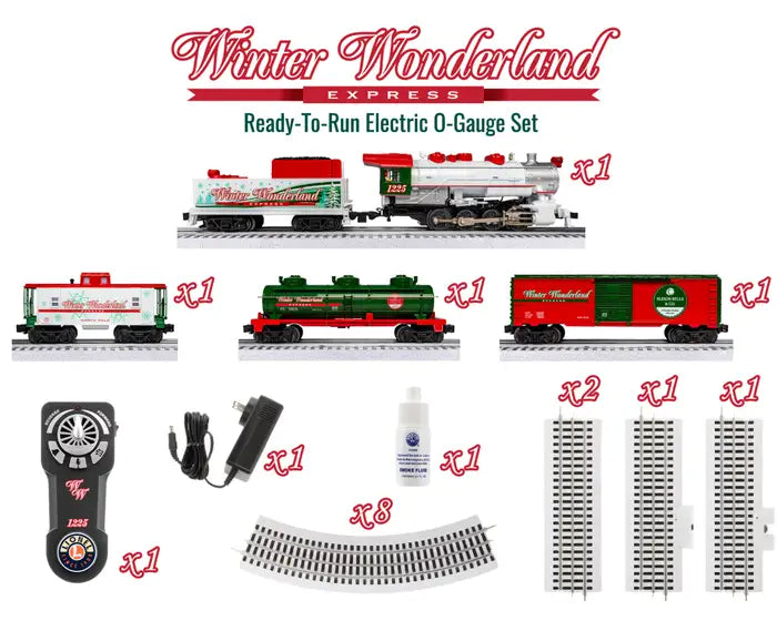 Lionel 2523170 O Gauge Winter Wonderland LionChief Bluetooth Freight Set